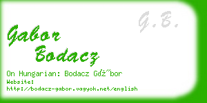 gabor bodacz business card